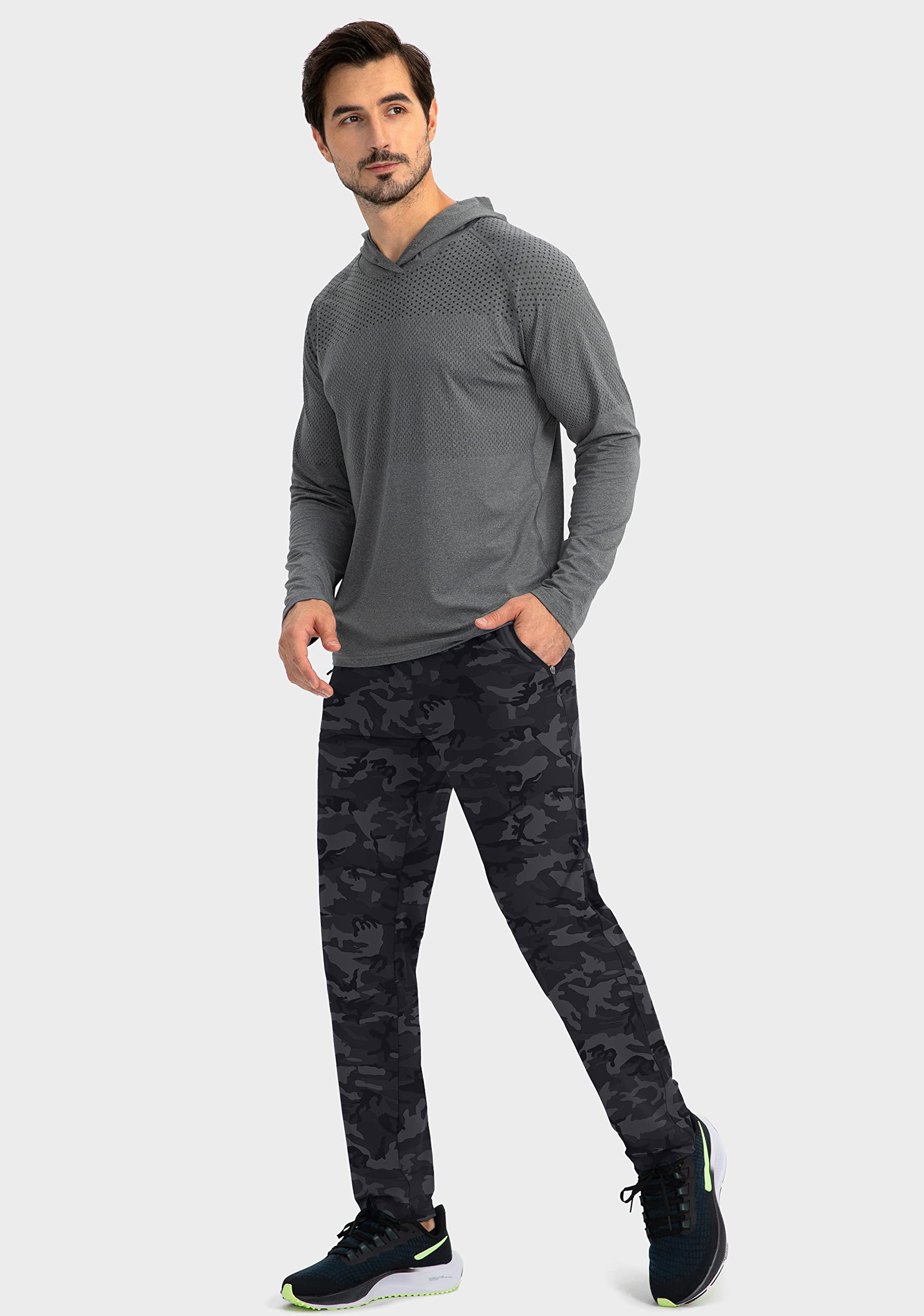 G Gradual Men's Sweatpants with Zipper Pockets - Tapered Joggers for Running, Workout & Gym | Comfortable Athletic Pants for Casual Wear & Outdoor Activities