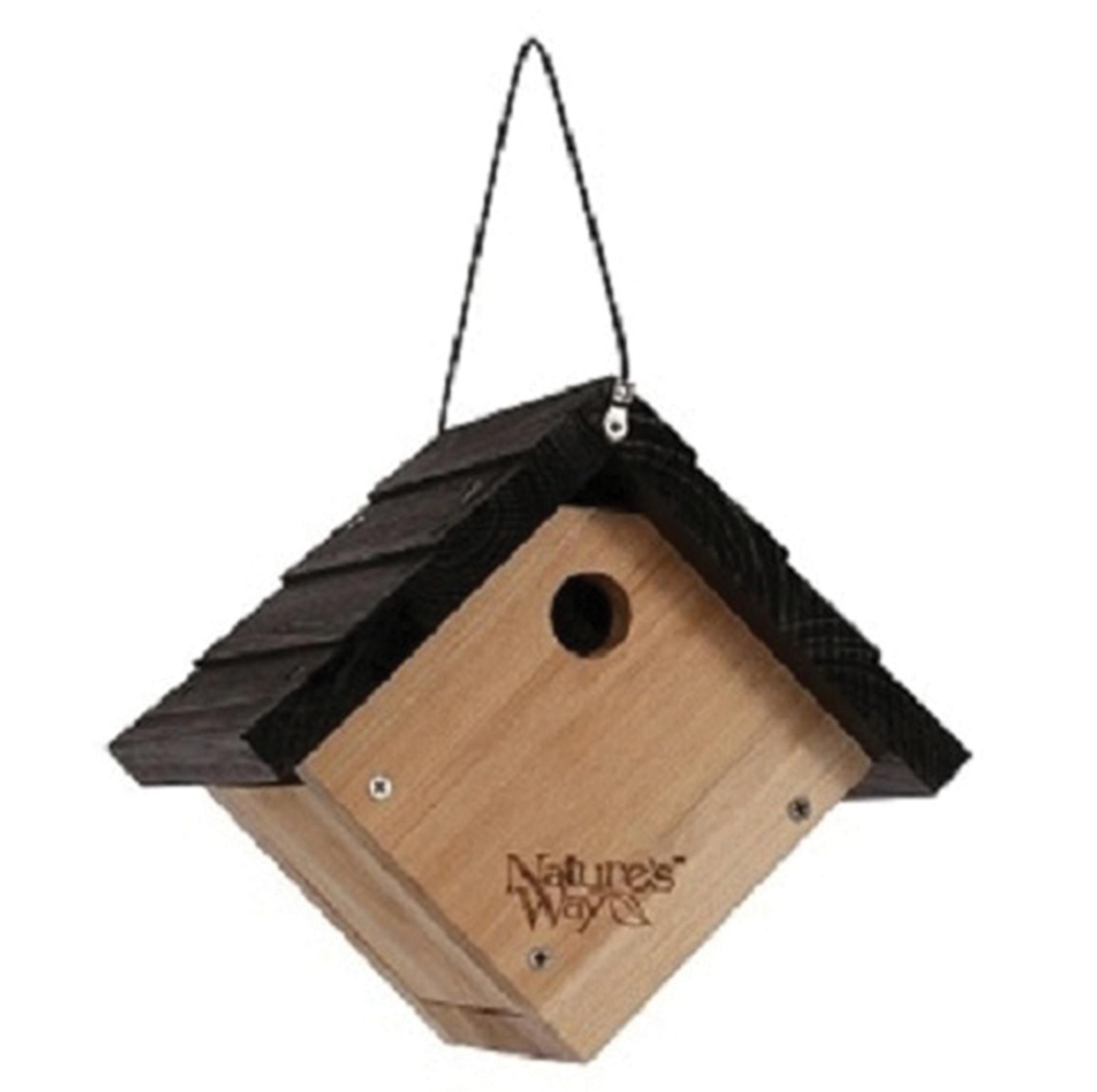 8 Inch Wren Bird House - Durable Wooden Birdhouse for Outdoor Garden, Backyard & Patio - Attract Wrens & Small Birds with This Handcrafted Birdhouse