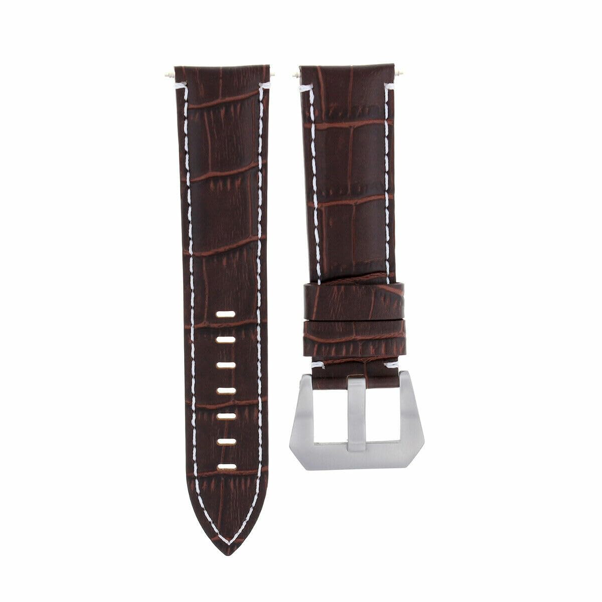 22-24mm Genuine Leather Watch Band Strap Replacement for Montblanc Timewalker Chrono - Durable & Stylish Watch Accessory for Business, Casual & Formal Occasions