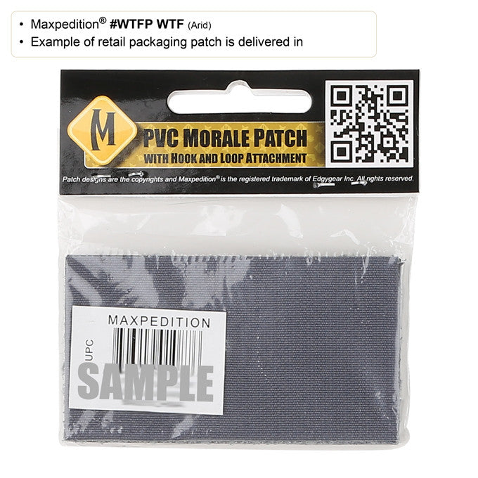 WTF Morale Patch - Funny Military Style Embroidered Patch for Tactical Gear, Hats & Backpacks - Perfect for Outdoor Adventures, Airsoft & Military Enthusiasts
