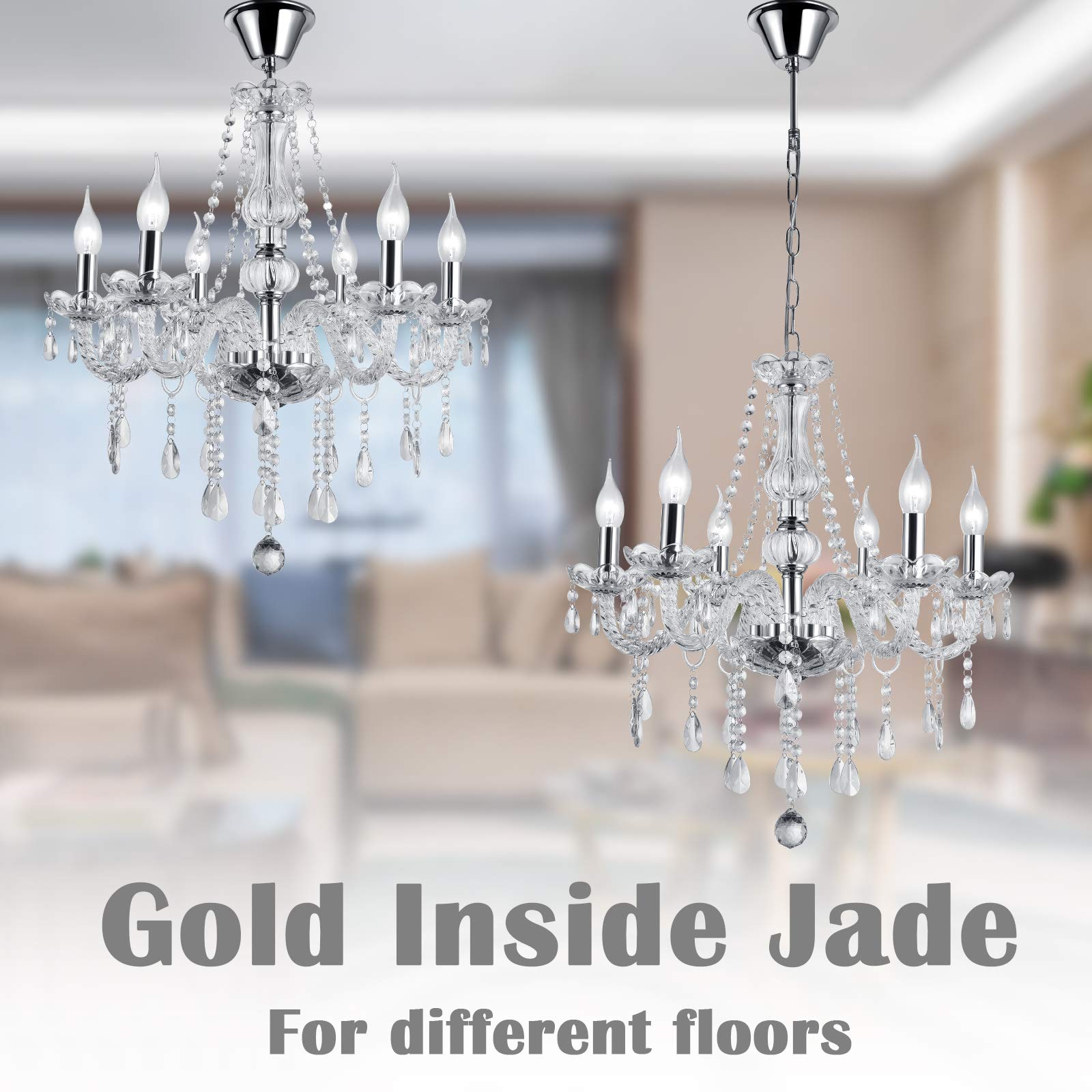 Panghuhu88 Modern Crystal Chandelier - 12-Light Pendant Ceiling Fixture for Dining Room, Living Room, Bedroom & Hallway | Elegant Lighting Decor with 12 Bulbs | Perfect for Weddings, Home Renovations & Luxury Interior Design