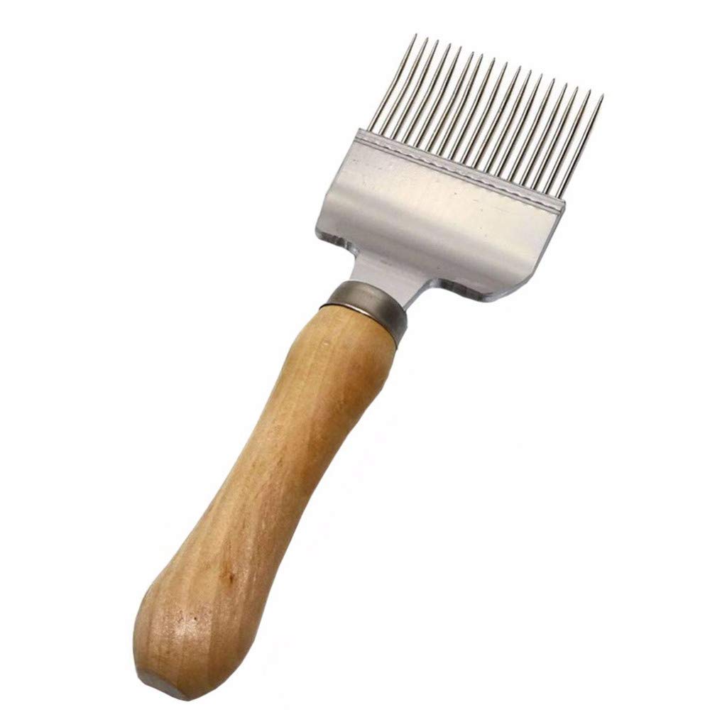 Stainless Steel Beekeeping Scraper Tool - Uncapping Shovel & Fork for Honey Harvesting - Durable Beekeeping Supplies (Silver, One Size) - Perfect for Hive Maintenance & Honey Extraction