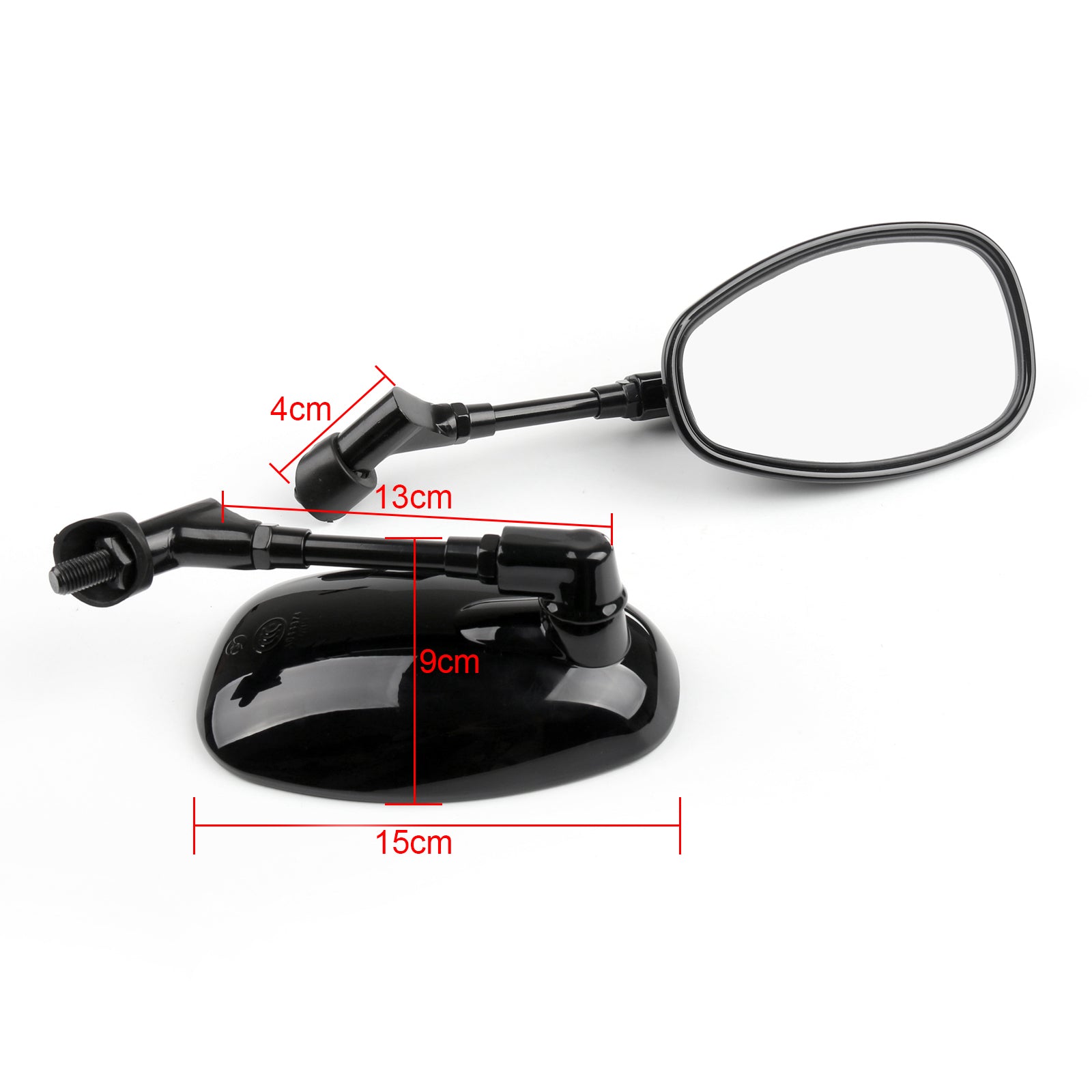 10mm Universal Motorcycle Rear View Mirrors - Compatible with Suzuki GSF250 Bandit 250/400/600 & SV1000 - Durable Adjustable Safety Mirrors for Better Road Visibility - Perfect for Highway Cruising and City Commuting