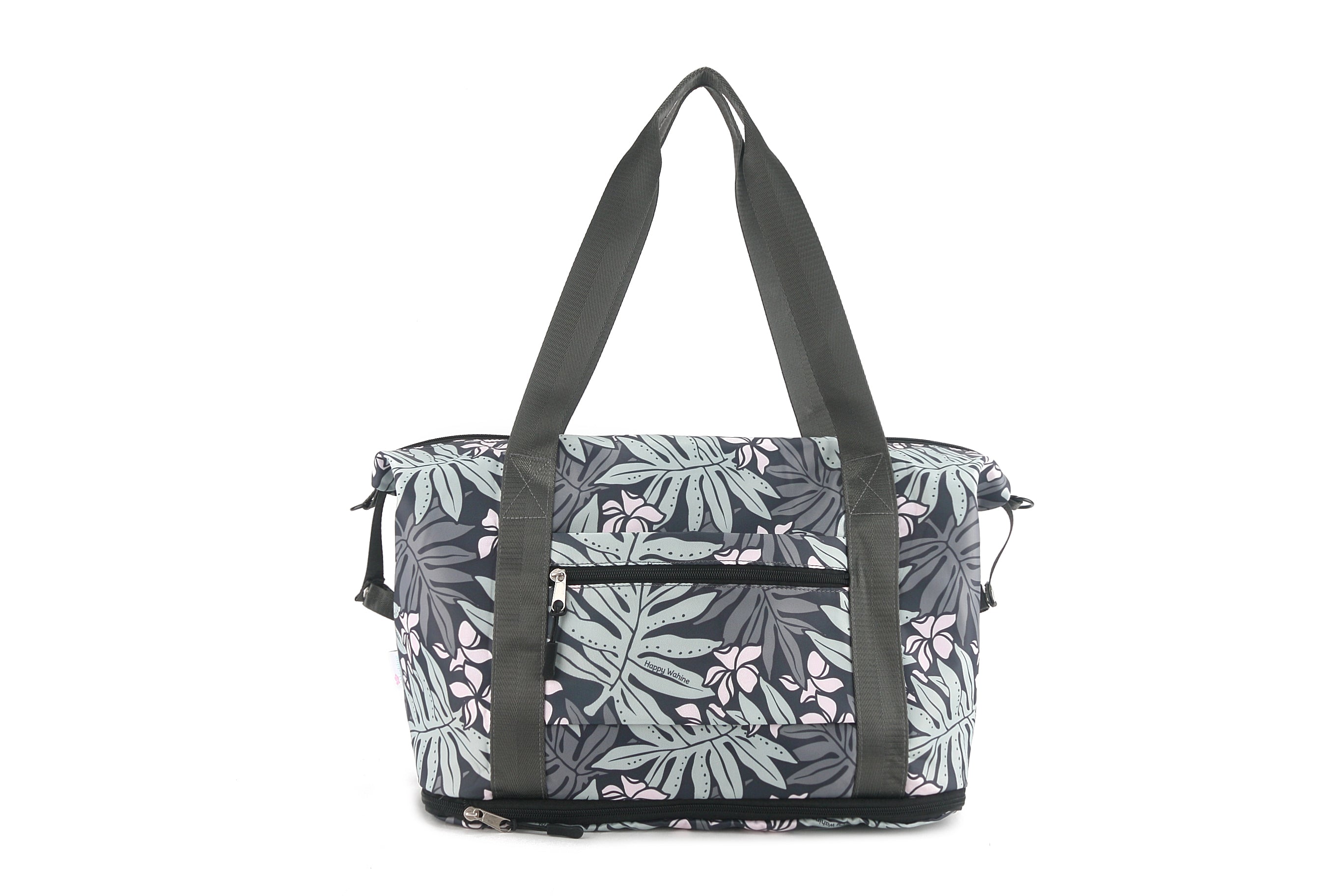 Foldable Duffle Bag - Sydney Lauae Grey Waterproof Travel Duffel for Gym, Sports, Camping & Weekend Getaways