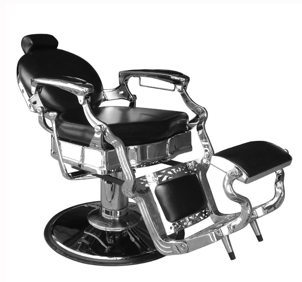 Premium Royalty Barber Chair for Professional Salons & Home Grooming - Heavy Duty Hydraulic Styling Chair with Adjustable Height & Reclining Back for Haircuts & Shaves