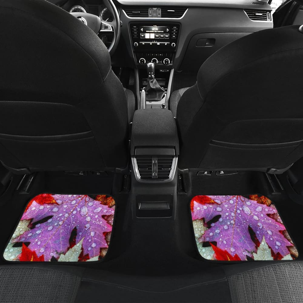 Premium Autumn Leaves Car Floor Mats - All-Weather Protection for Sedans, SUVs & Trucks - Non-Slip, Waterproof & Easy to Clean - Perfect for Fall Road Trips & Seasonal Decor