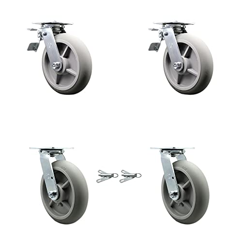 4 Swivel w/2 Lock Brakes & 2 w/Swivel Locks