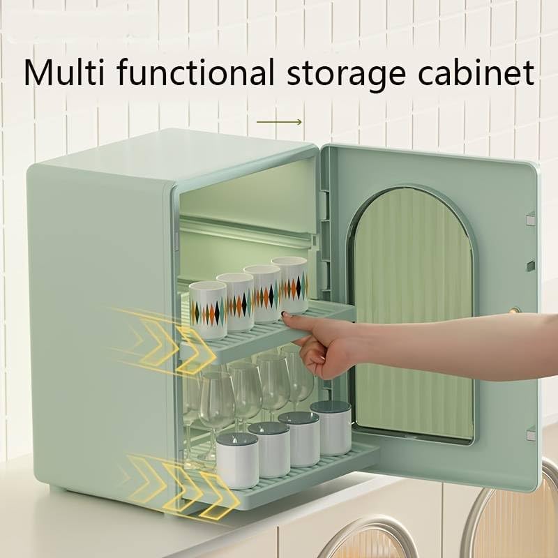 Luxury Cosmetic Storage Cabinet - Dustproof Makeup Organizer with Open Door, Large Capacity Beauty & Skincare Storage Box | Perfect for Vanity, Bathroom & Bedroom Organization