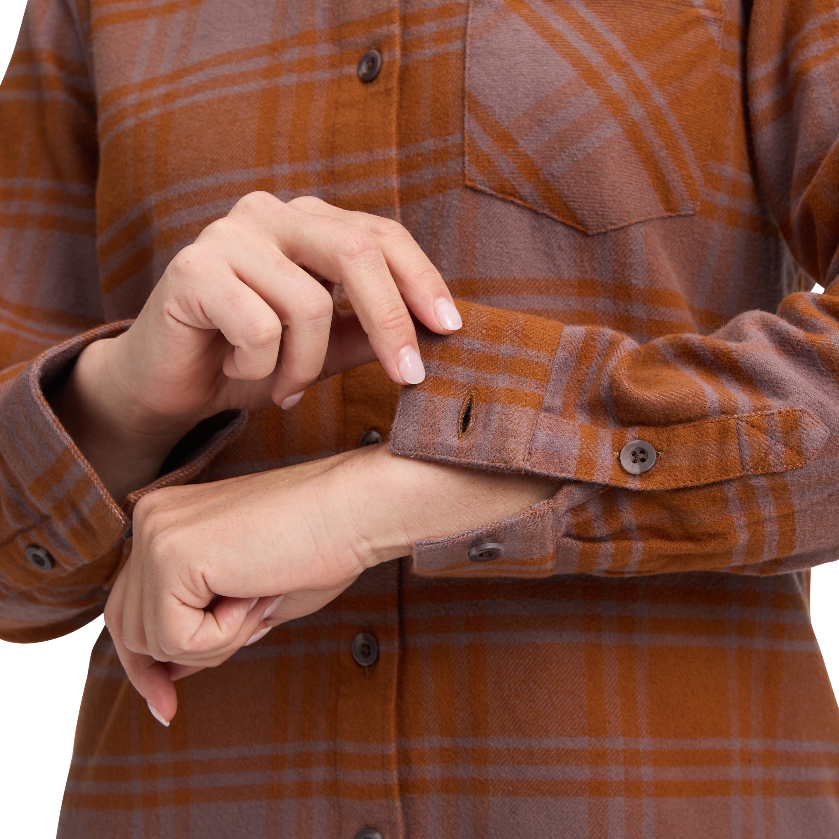 Women's Soft & Cozy Flannel Shirt - Warm Plaid Button-Up Top for Casual Outfits & Fall Layering