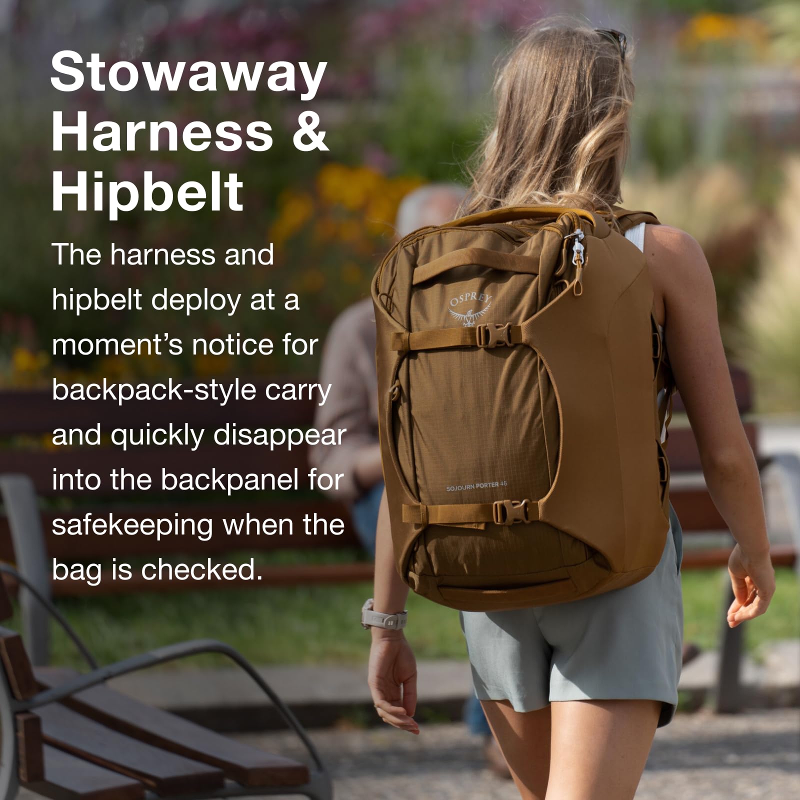 Osprey Sojourn Porter 30L Travel Backpack - Lightweight Carry-On Luggage for Men & Women, Brindle Brown - Perfect for Air Travel, Weekend Trips & Urban Commuting