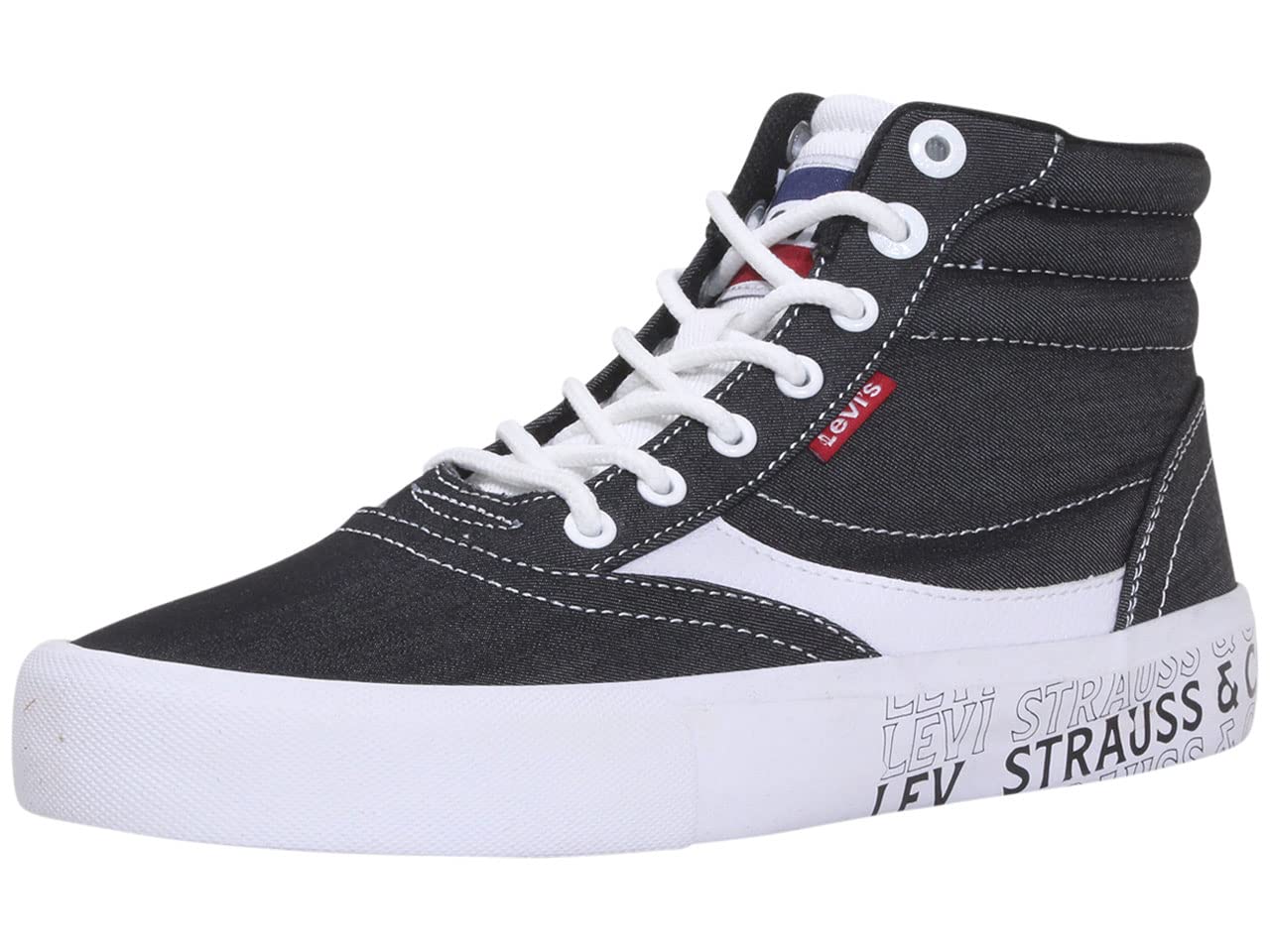 Levi's Men's Lance-CHM-GRFX Sneakers - Black Size 7 (519742) | Casual Walking Shoes for Men, Comfortable Streetwear Sneakers for Everyday Wear