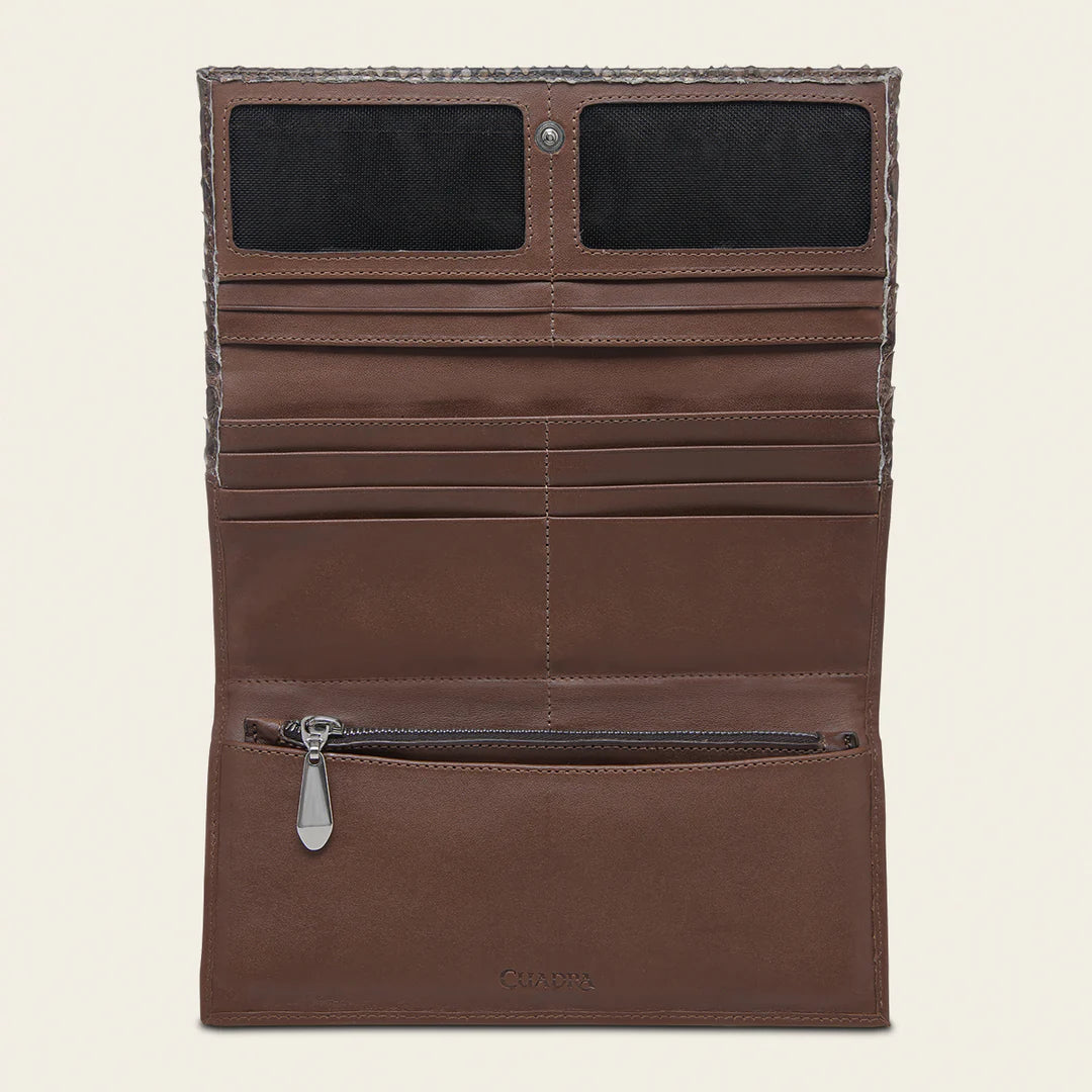 BD254PH Women's Casual Fashion Bifold Wallet - Genuine Leather Honey Color - Perfect for Everyday Use, Travel & Gifting