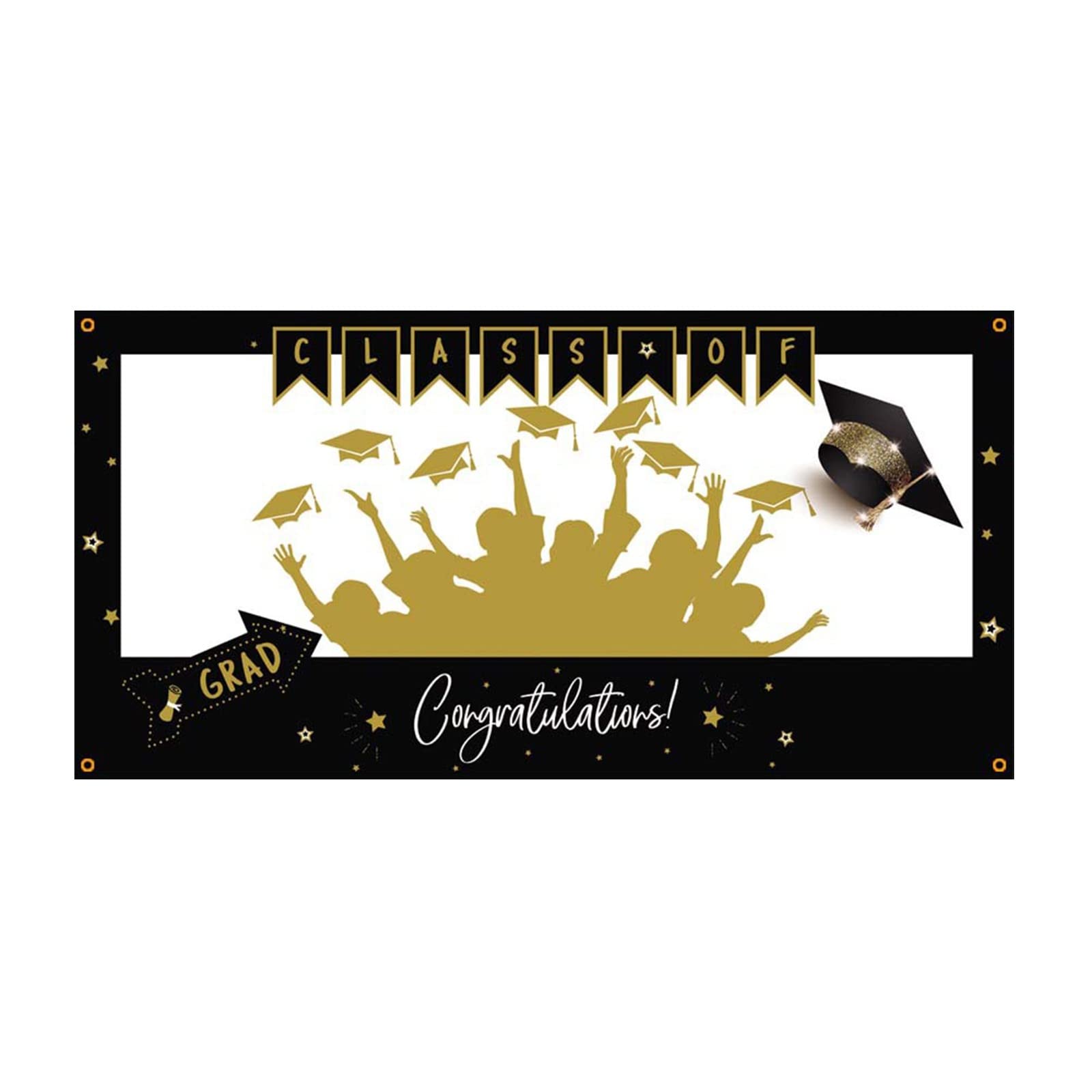 70x36 Inch Green Graduation Photo Backdrop Banner - Class of 2022 Graduation Party Decorations for Girls - Perfect for Graduation Ceremonies, Photo Booths & School Celebrations (One Size)