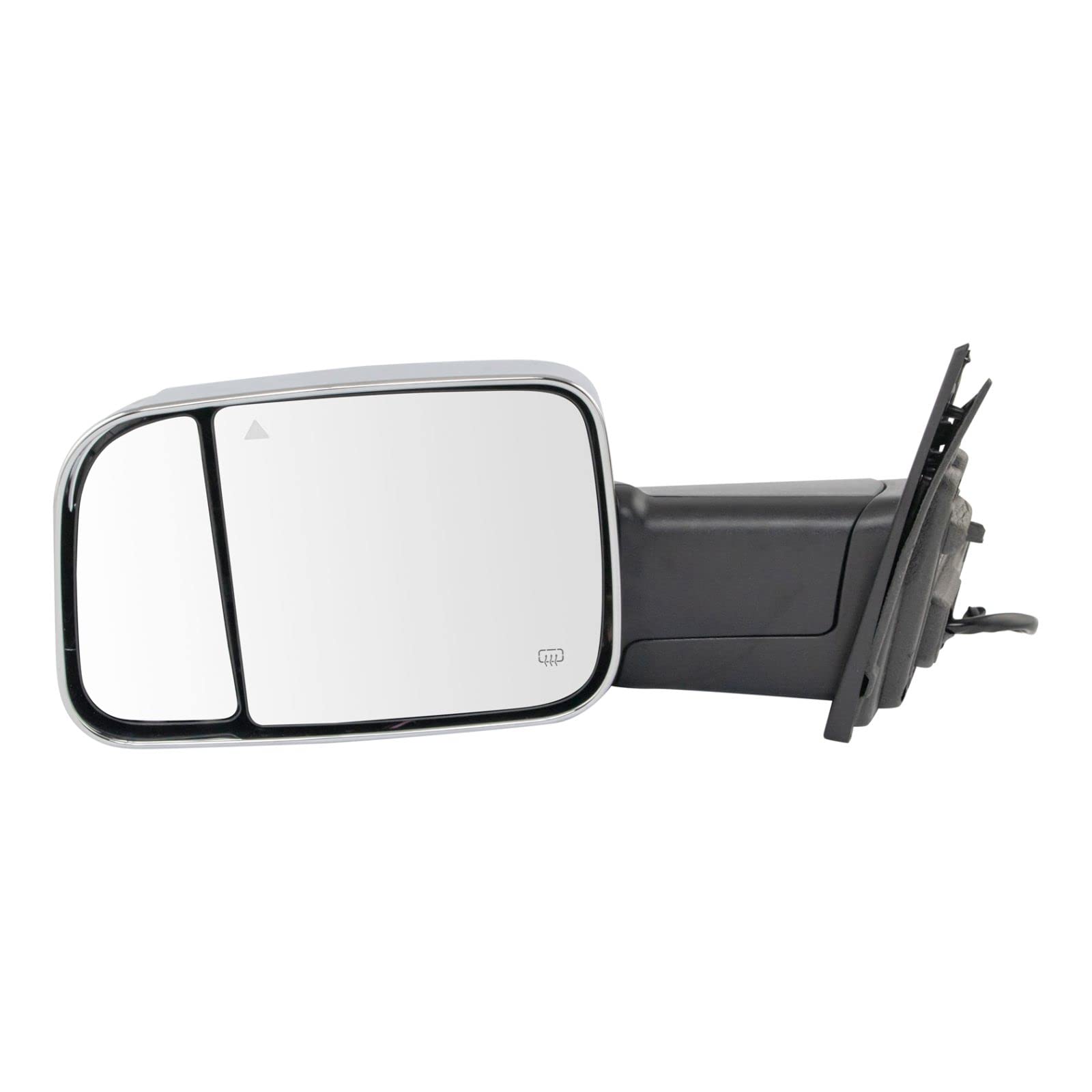 Heated Blind Spot Detection Mirror with Turn Signal for Ram Trucks - Left Side Puddle Light, Enhanced Safety for Night Driving & Parking