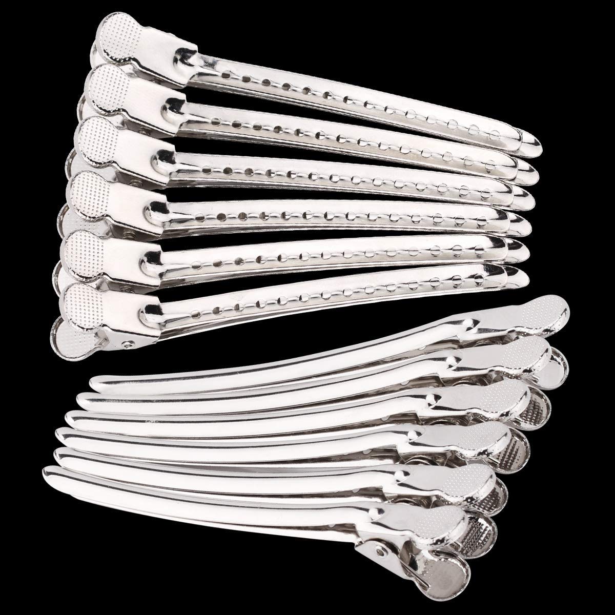 Kira Professional Quality Hair Clips - 12 Pack Stainless Steel Hair Accessories for Women & Girls | Perfect for School, Work, Parties & Everyday Styling