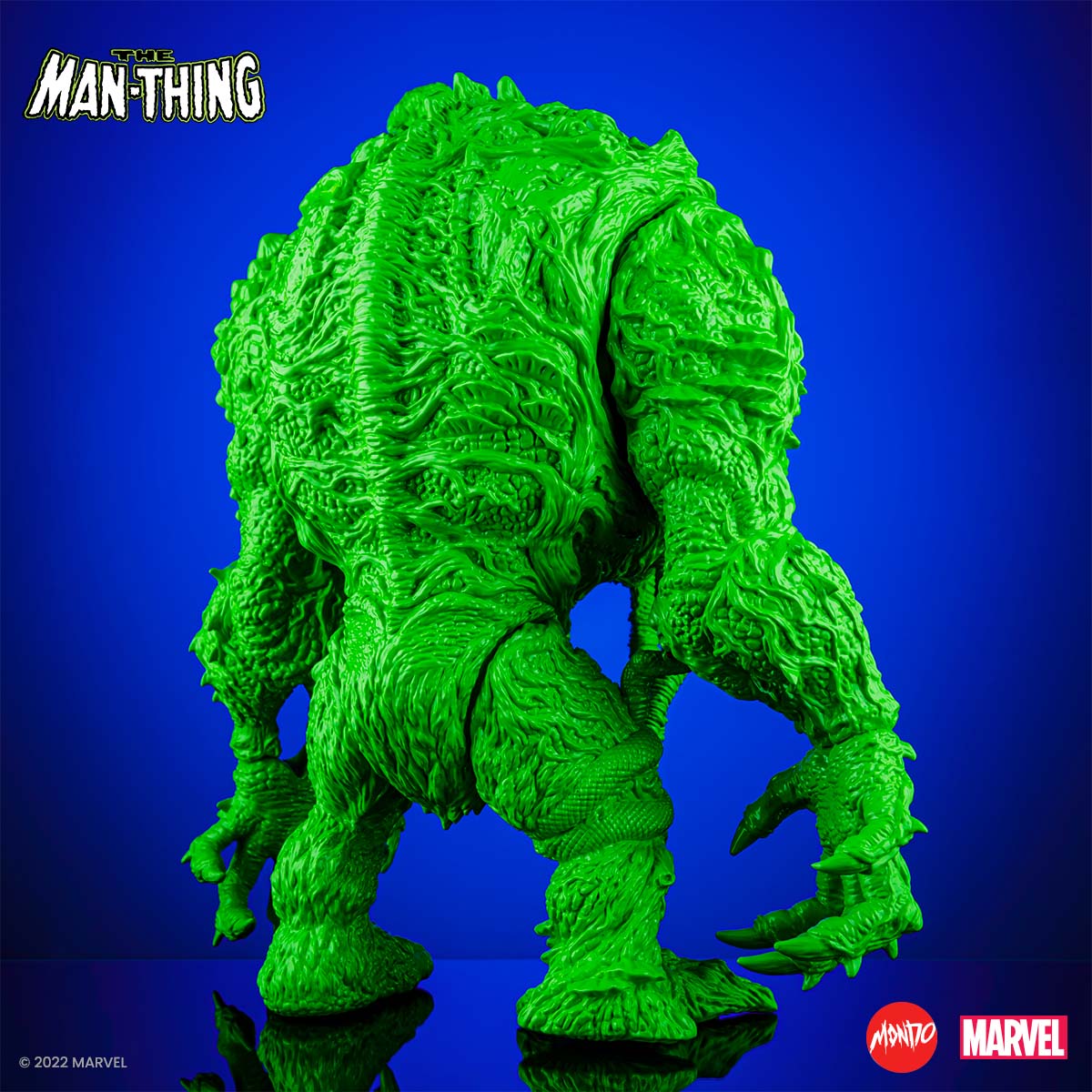 Man Thing Designer Vinyl Figure - Groman's Green Variant Collectible | Marvel Comics Superhero Statue for Display & Home Decor | Perfect for Comic Book Fans & Collectors