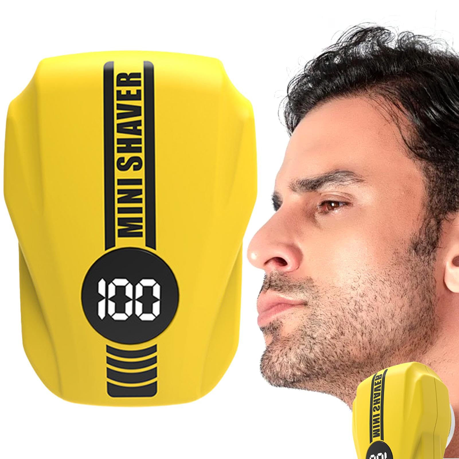 Premium Men's Electric Shaver - High-Power Rechargeable Travel Razor for Smooth Shaving at Home, Office, Gym & On-The-Go - Compact Portable Design Fits in Car, Suitcase & Gym Bag