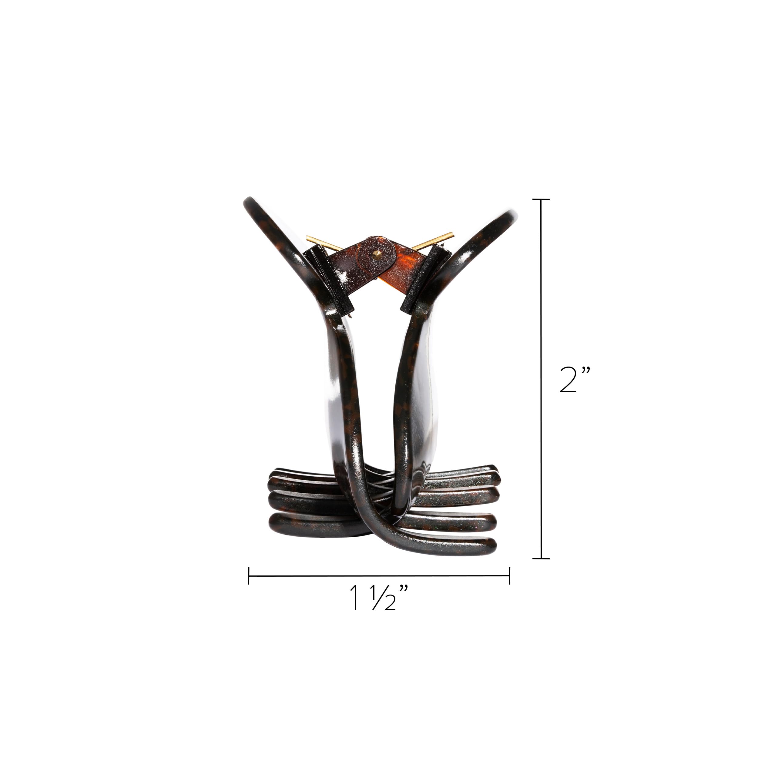 France Luxe Couture Jaw Hair Clip - Mojave - French Medium Hair Clips for Thick Hair - Cellulose Acetate Claw Clips - Perfect for Updos, Ponytails & Everyday Styling