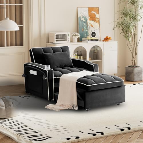 Black- Sleeper Chair