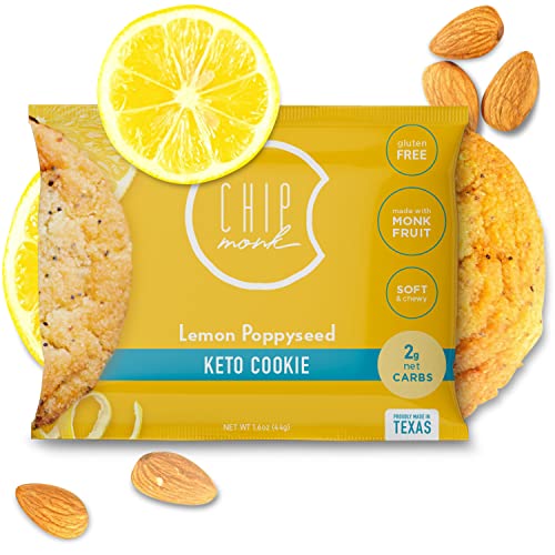 Keto Cookies by ChipMonk - Low Carb Keto Snacks & Desserts | Gluten-Free, High Protein, Low Sugar Sweet Treats | Perfect for Ketogenic Diet & Diabetic-Friendly Lifestyle | Ideal for On-the-Go Snacking, Weight Loss Journeys & Healthy Indulgence