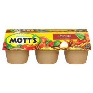 Organic Mott's Cinnamon Apple Sauce - 6 Pack (4 oz Cups) | Healthy Snack for Kids & Adults | Perfect for Lunchboxes, Baking & Smoothies