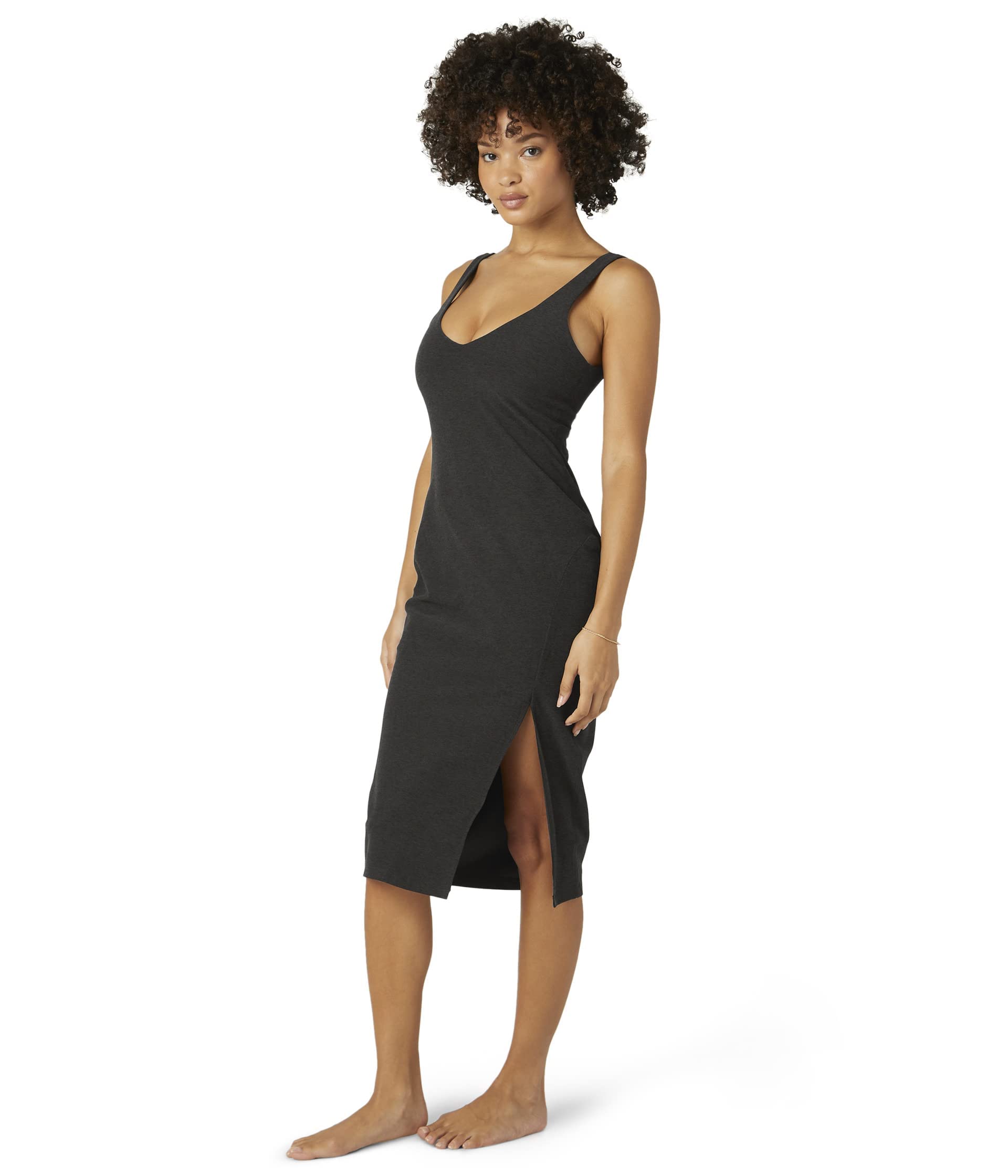 Beyond Yoga Spacedye Inspire Midi Dress - Women's Soft Stretchy Yoga Dress for Workout & Lounge | Perfect for Yoga, Pilates & Casual Wear