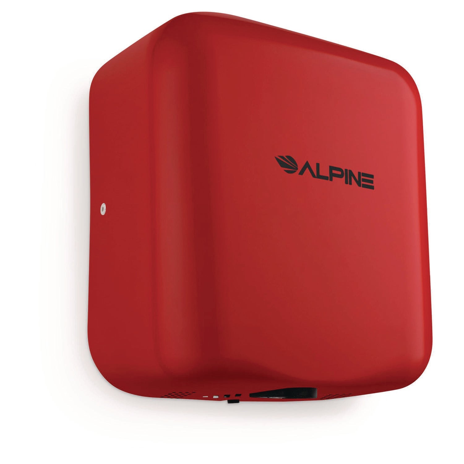 Alpine Industries Hemlock Commercial Automatic 120V Hand Dryer - Stainless Steel Red - High Speed Energy Efficient for Restaurants, Schools & Public Restrooms (6.68