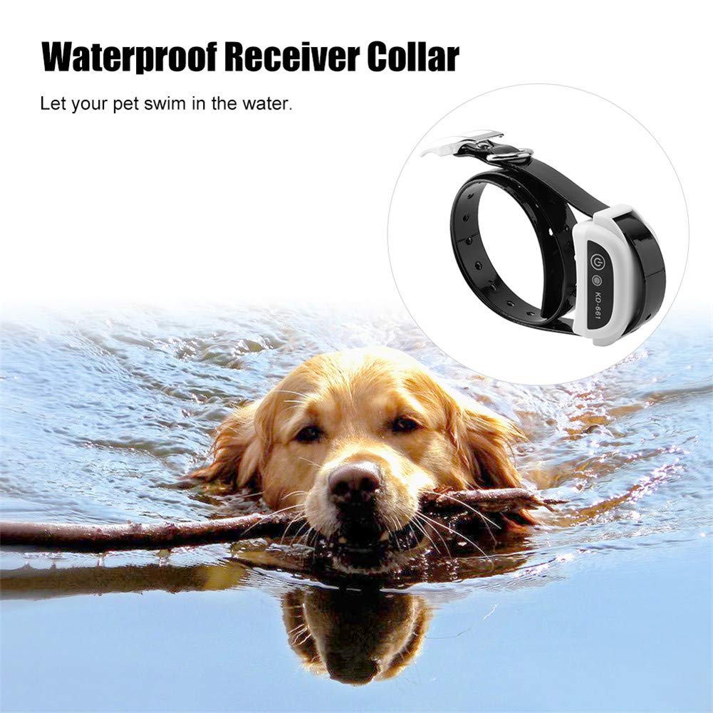 Wireless Dog Fence System - Safe & Effective Electric Pet Containment with Waterproof Collar, Adjustable Shock/Beep Intensity & Display Distance - Ideal for 3 Dogs - Perfect for Backyard, Farm & Large Property Pet Safety