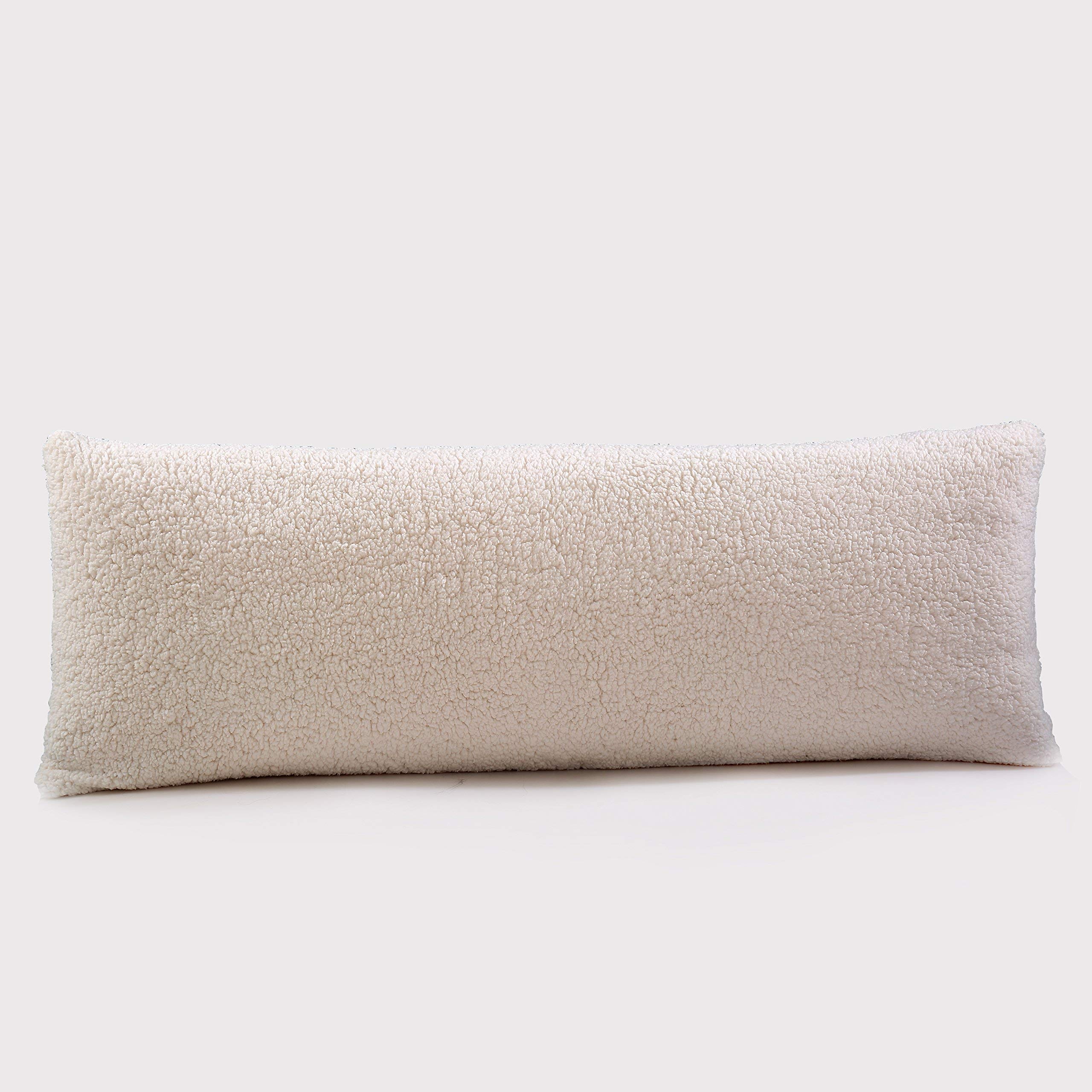 Ultra Soft Sherpa Body Pillow & Long Hugging Pillow Set - Cozy Support for Sleeping, Pregnancy, Reading & Lounging | Reafort Evolive