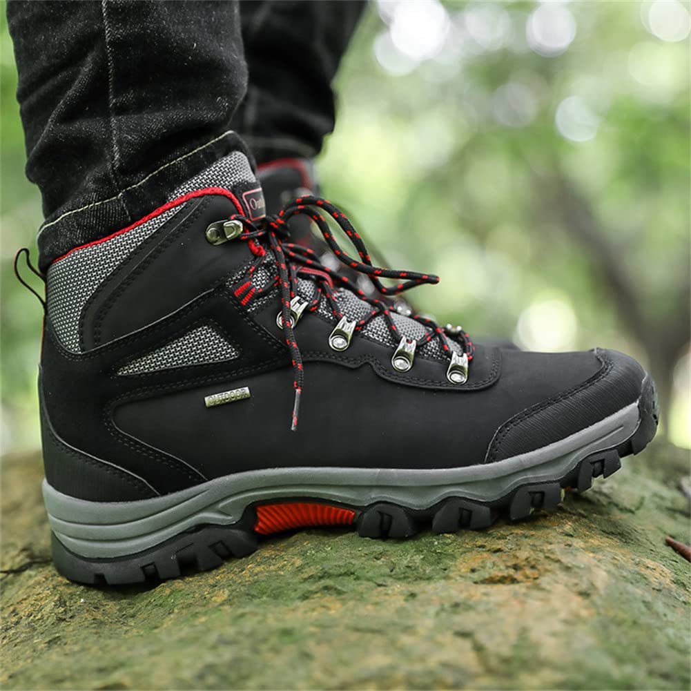 Men's Waterproof Hiking Boots - Lightweight Multi-Terrain Outdoor Boots with Durable Camouflage Design & Sturdy Lugs for Hiking, Camping & Work | All-Weather Ankle Support Shoes
