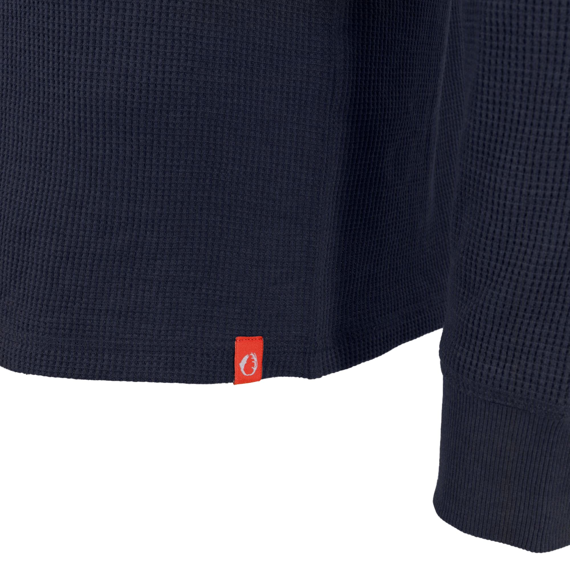 Men's Long-Sleeve Waffle Knit Thermal Henley Shirt with Pocket - American Outdoorsman Style for Hiking, Camping & Winter Layering