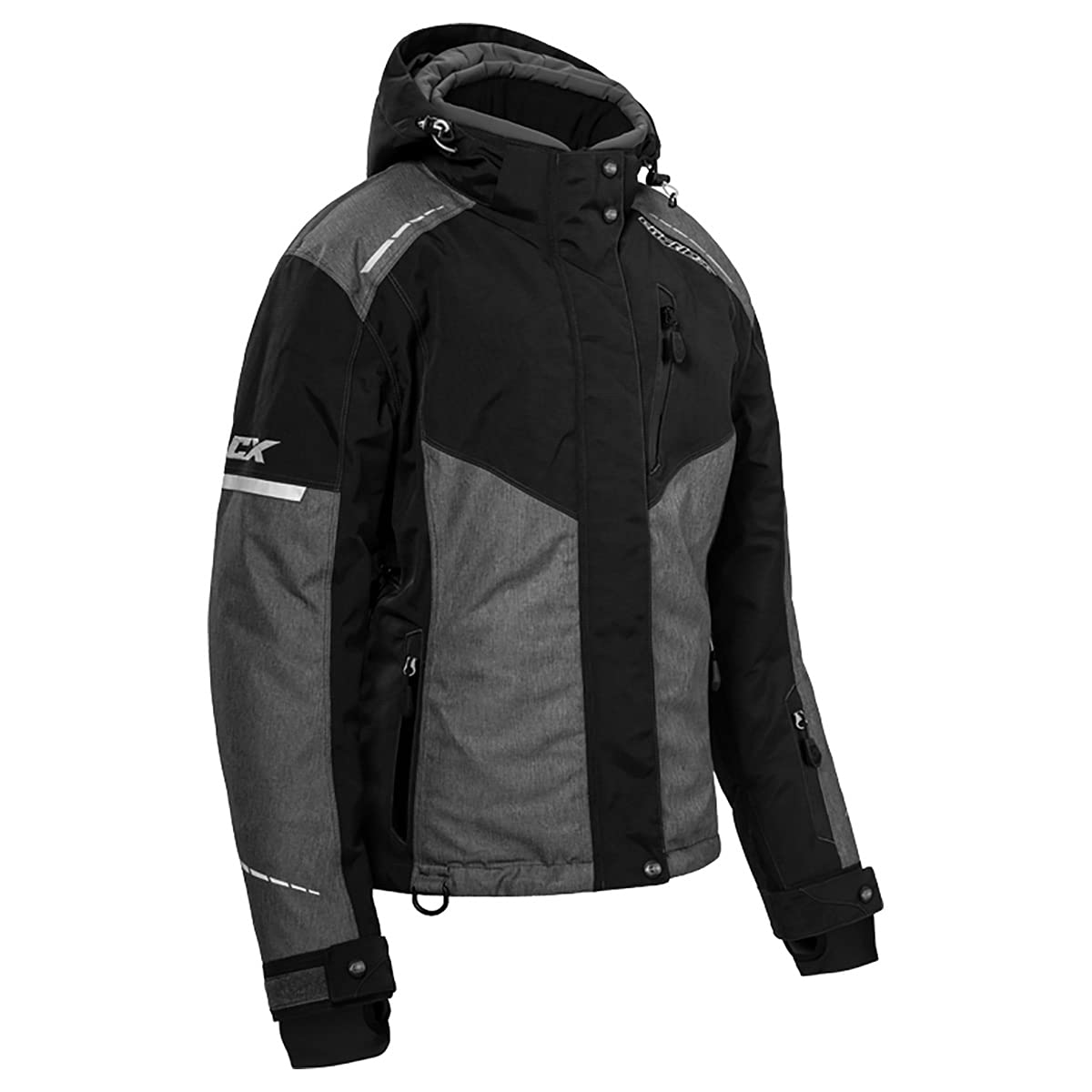 Castle X Women's Polar Jacket - Heather Gray/Black - Size Small - Winter Outdoor Skiing & Snowboarding Jacket for Cold Weather Protection