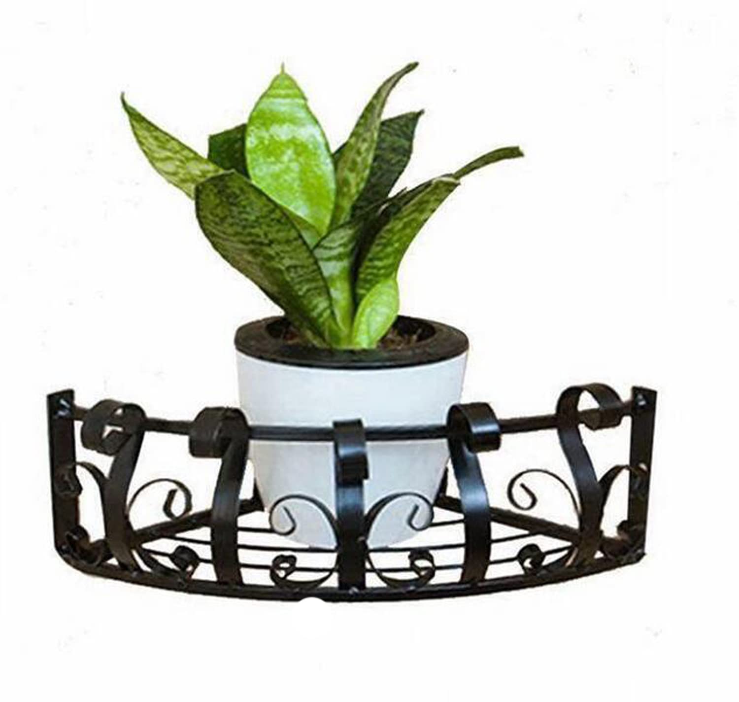 Rustic Iron Floating Bathroom Shelf - White Wall Mounted Corner Shelf for Over Toilet Storage | Farmhouse Organizer for Bathroom, Bedroom, Living Room & Kitchen Decor | Perfect for Small Spaces & Home Organization
