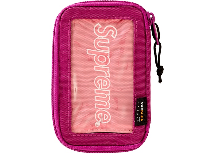 Supreme Small Zip Pouch Magenta FW19 Crossbody Bag - Perfect for Travel, Gym & Everyday Essentials Storage