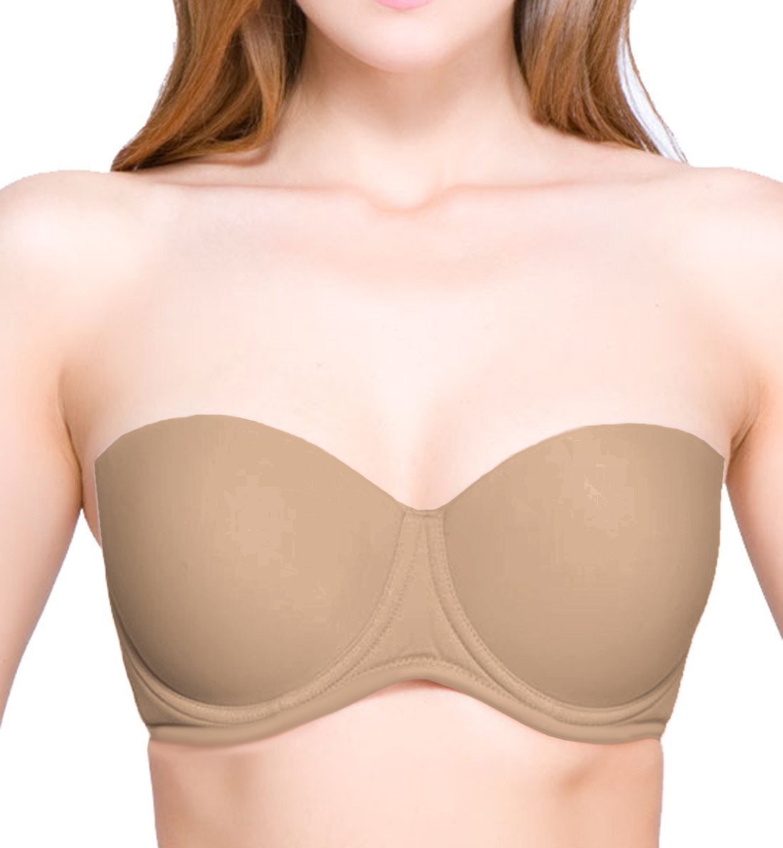 Women's Molded Strapless Convertible Maternity Bra with Underwire - Comfortable Nursing & Pregnancy Support - Mocha Brown 32B - Perfect for Everyday Wear & Special Occasions