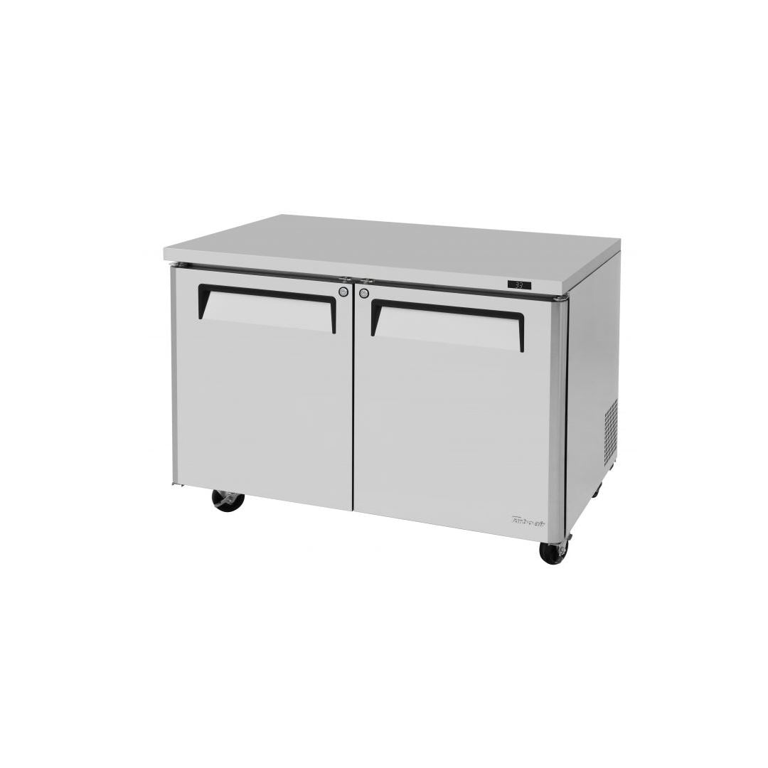 Turbo Air M3 Series 48-Inch Undercounter Commercial Refrigerator - 2 Solid Doors, Energy Efficient, NSF Certified for Restaurants, Bars, and Kitchens