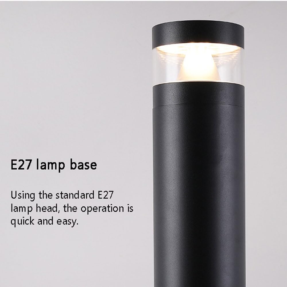 QIYHB Hardwired Pathway Lights - Waterproof Outdoor Driveway Lighting with E27 Bulb for Garden, Yard, Lawn, Walkway & Landscape - Perfect for Evening Safety and Curb Appeal