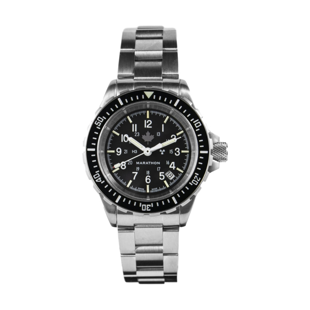Men's 41mm Large Diver's Automatic Watch (GSAR) with Grey Maple Markings - Perfect for Diving, Outdoor Adventures & Everyday Wear