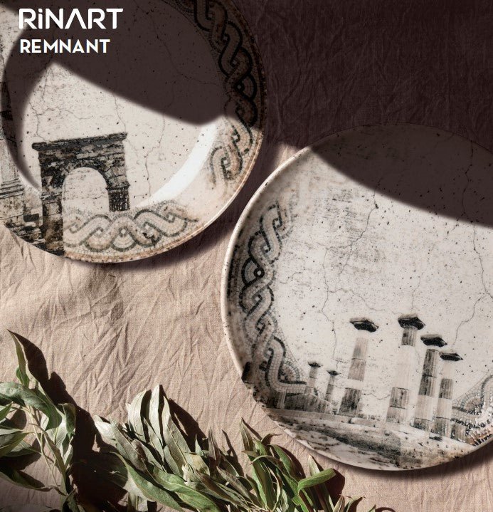 27cm Remnant Dinner Plate - Elegant Ceramic Dish for Fine Dining, Restaurants & Home Decor | Microwave & Dishwasher Safe