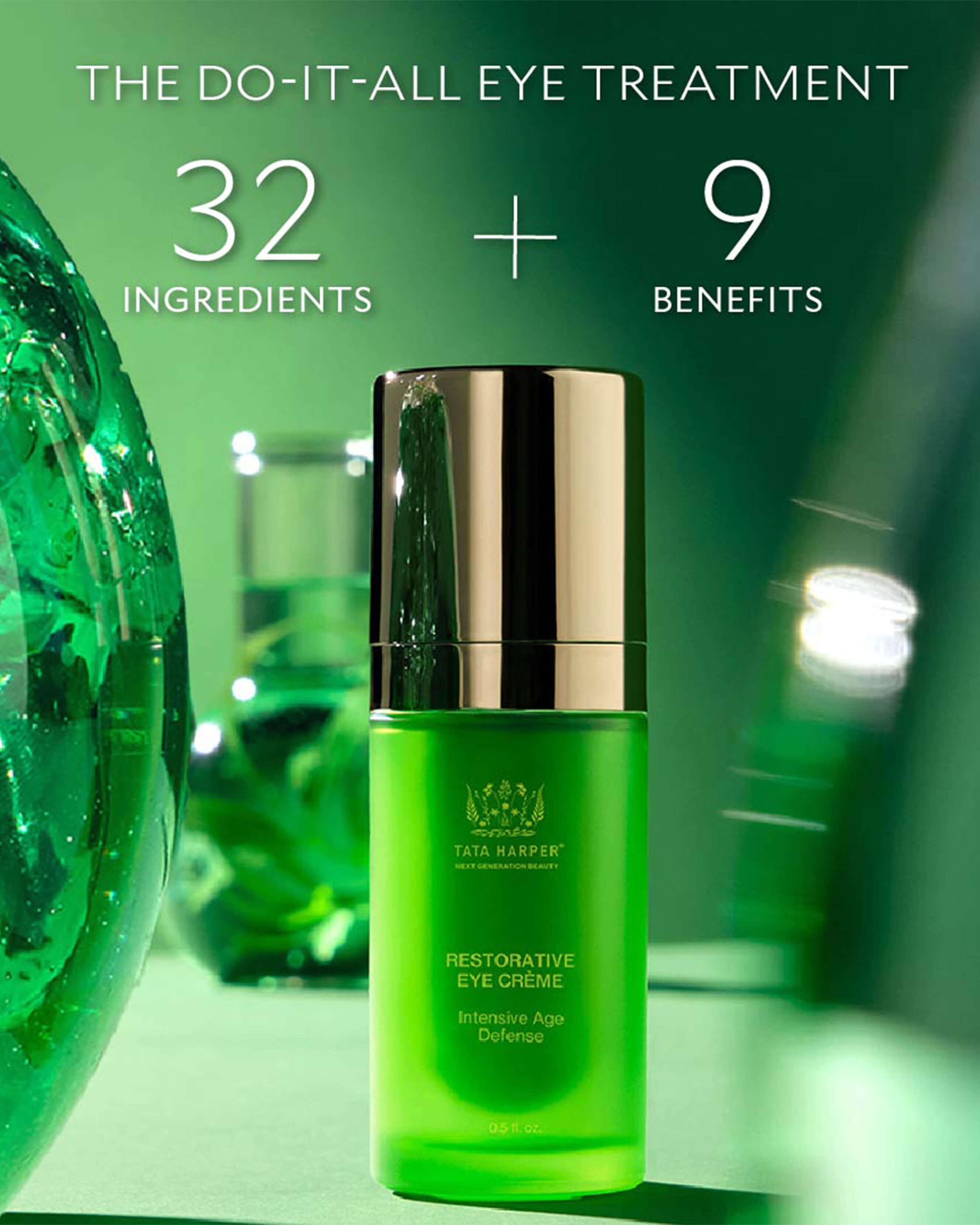 Tata Harper Restorative Eye Cream for Dark Circles & Wrinkles | Organic Anti-Aging Eye Treatment | Perfect for Night & Day Use