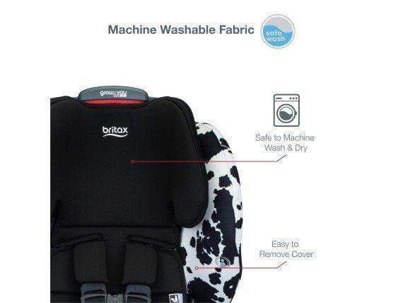 Britax Grow With You Clicktight Booster Car Seat - Safe & Adjustable for Kids 40-120 lbs - Perfect for Travel & School Commute