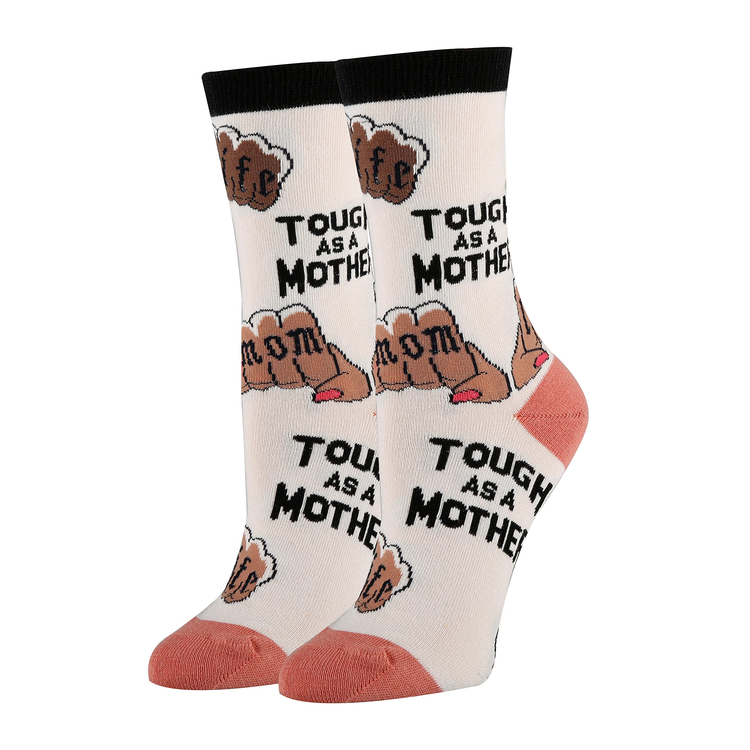 Oooh Yeah Women's Fun & Crazy Novelty Crew Socks - Positive, Funny & Cool Socks for Everyday Wear, Gifts & Office Fashion