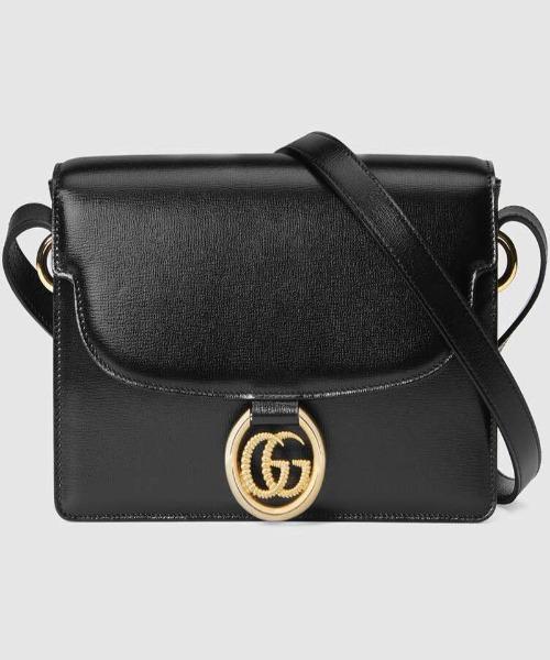 Gucci Small Leather Shoulder Bag for Women - Black Crossbody Purse | Fashionable Handbag for Work, Travel & Everyday Use