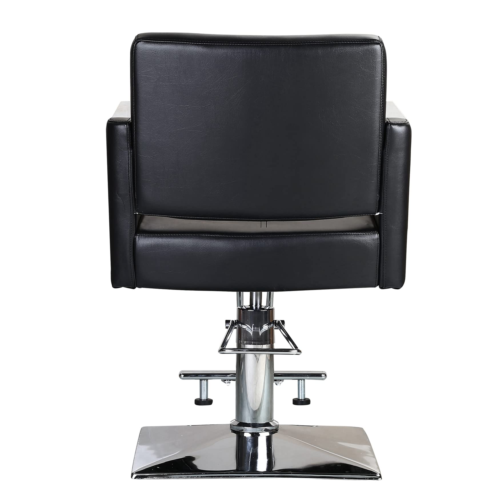 Professional Hydraulic Barber Chair - 360° Swivel Styling Salon Chair for Hairdressers & Beauty Salons, Adjustable Height, Durable Black Leather - Perfect for Haircuts, Styling & Barber Shops