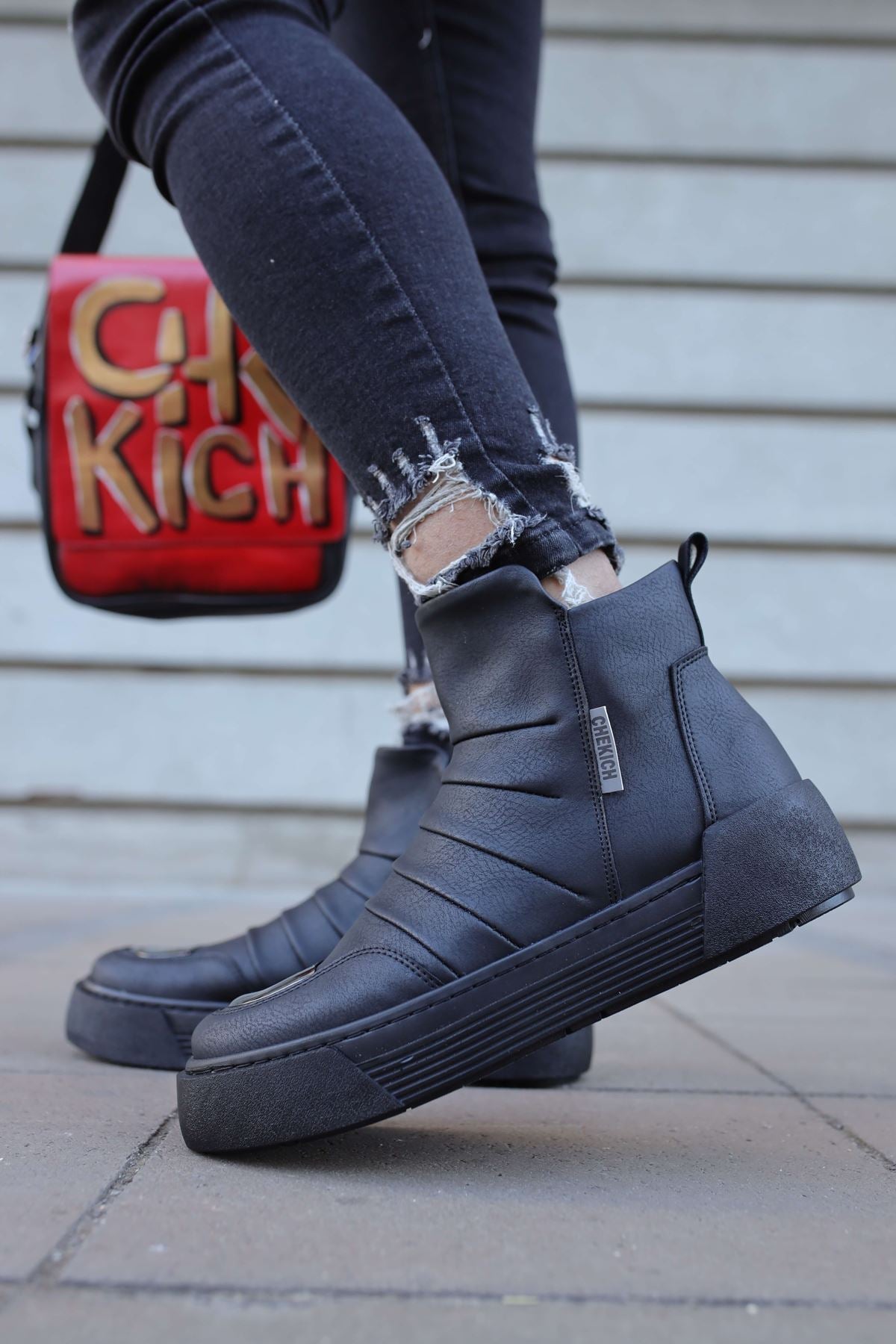 Men's CH113 CST SWAT Tactical Boots - Black | Durable & Comfortable for Outdoor, Work & Military Use