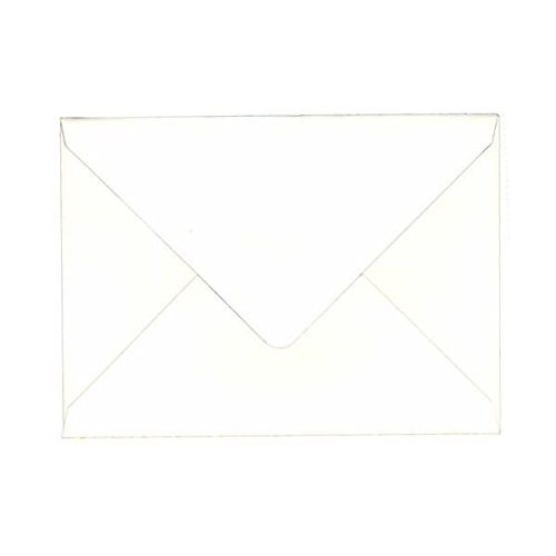 Bright White Wove V Flap