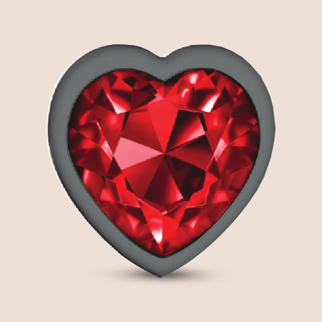 Cheeky Charms Gunmetal Heart Plug - Lightweight Metal Butt Jewelry for Women | Perfect for Body Piercing, Bikini Wear & Festival Outfits