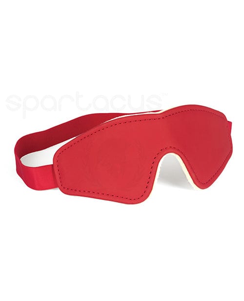 Spartacus Red PU Blindfold with Soft Plush Lining - Comfortable Sleep Mask for Travel, Meditation & Relaxation