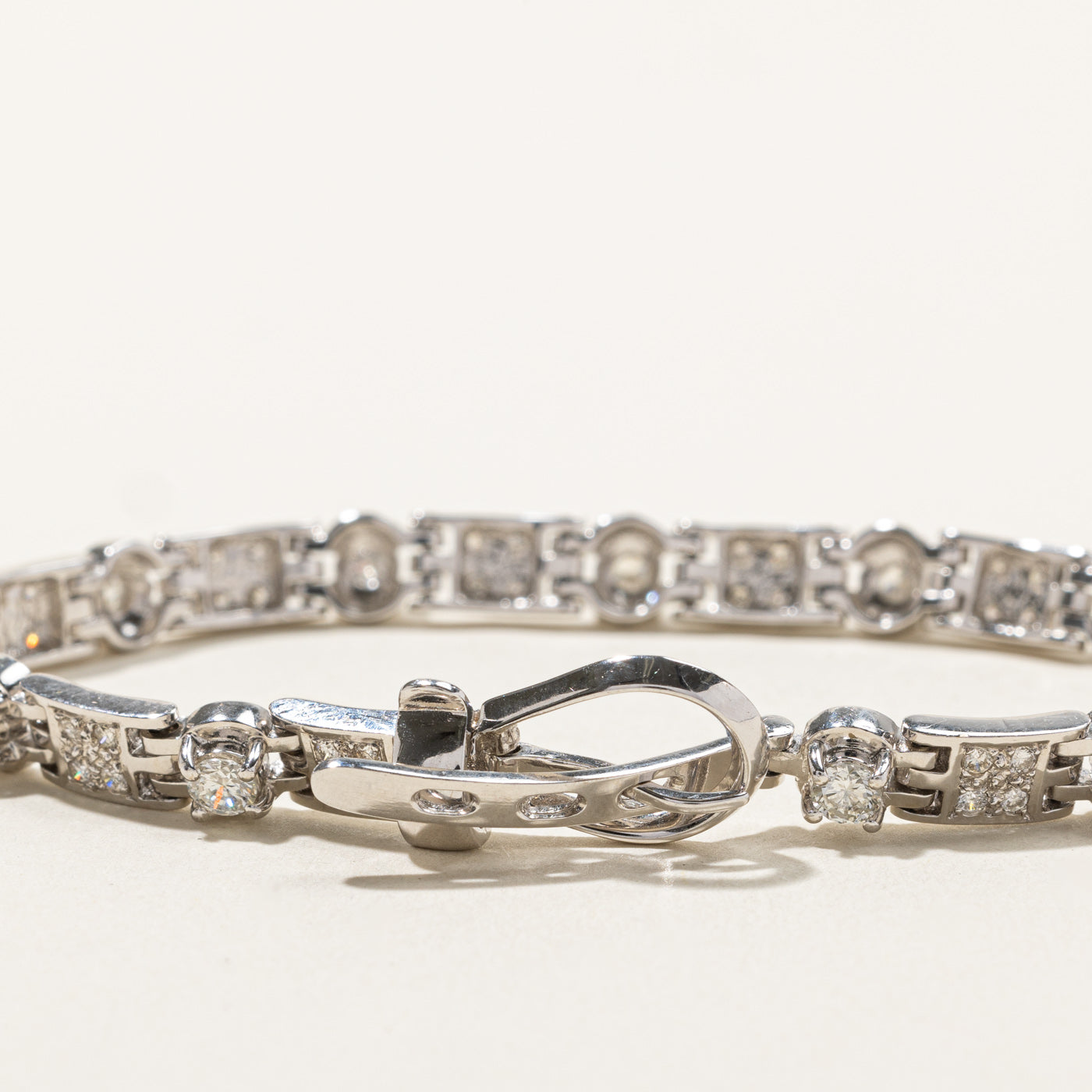 1.44ctw Diamond Tennis Chain Bracelet for Women - 7 Inch Adjustable Luxury Jewelry Gift for Anniversary, Birthday & Special Occasions