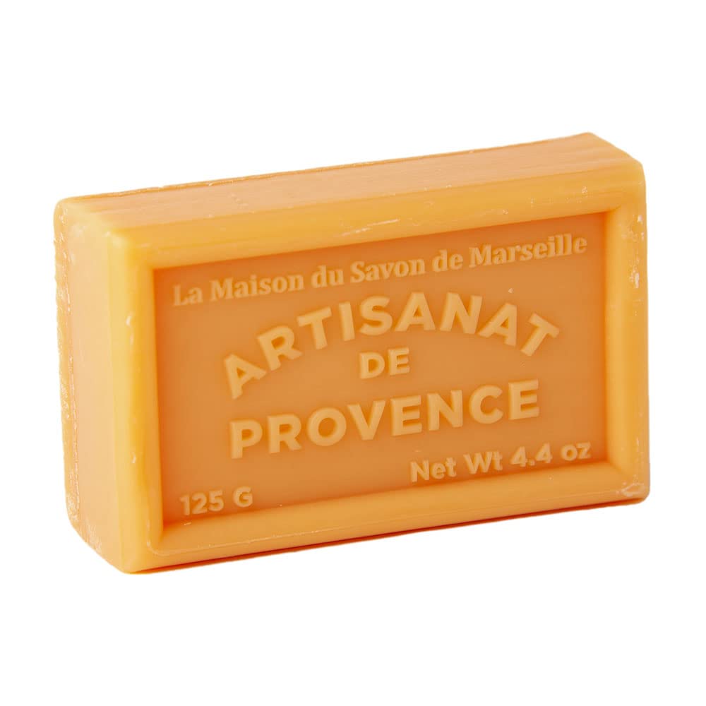 Organic Shea Butter French Soap Bar - Ginger Tonic Scented Marseille Soap - 125g for Bath, Shower & Gift - Vegan, Natural Skin Care